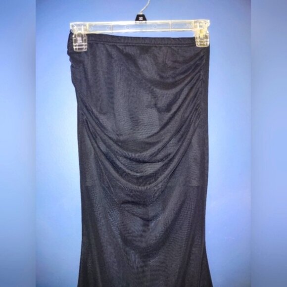 Black Sheer Maxi Bodycon Skirt - Picture 5 of 7